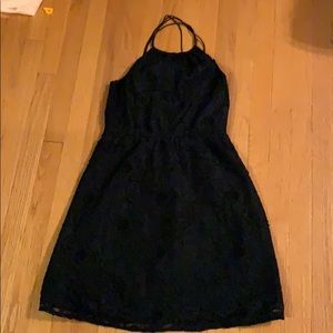 Black lace dress